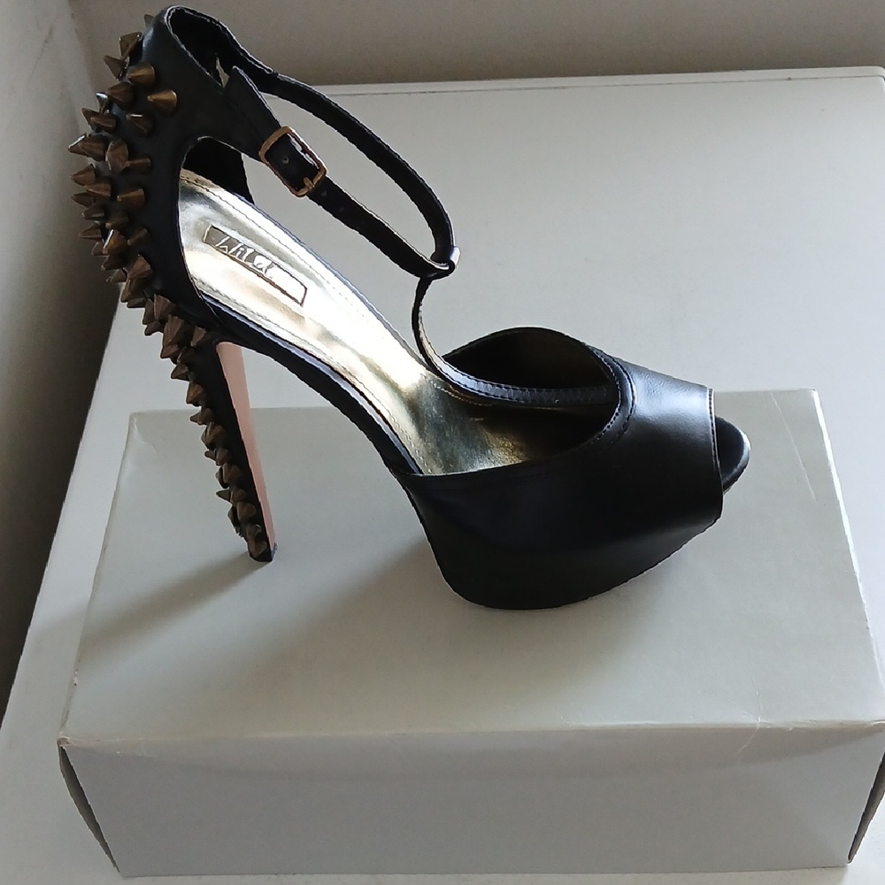 Fierce Black Stiletto Heels